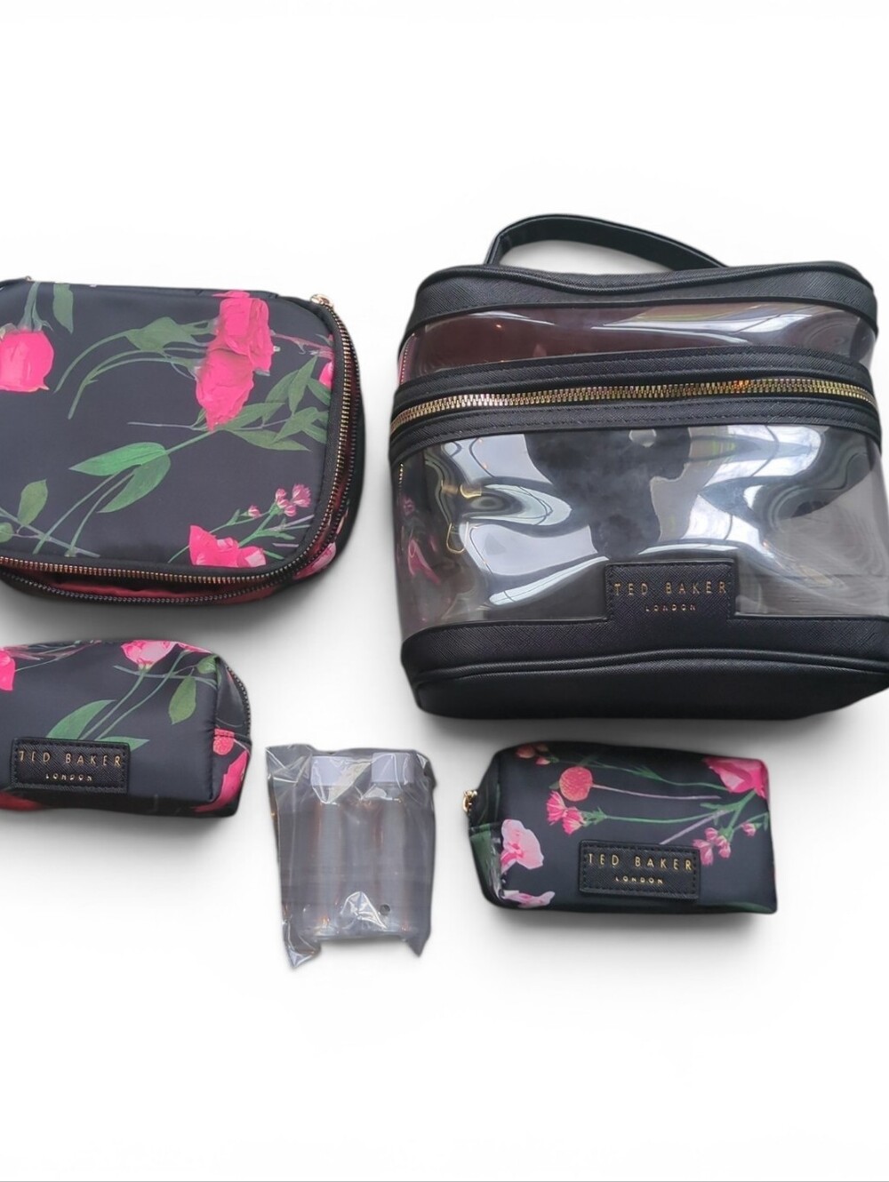 NWT Ted Baker 4-Piece Train Case Makeup Bag Set - Picture 3 of 7